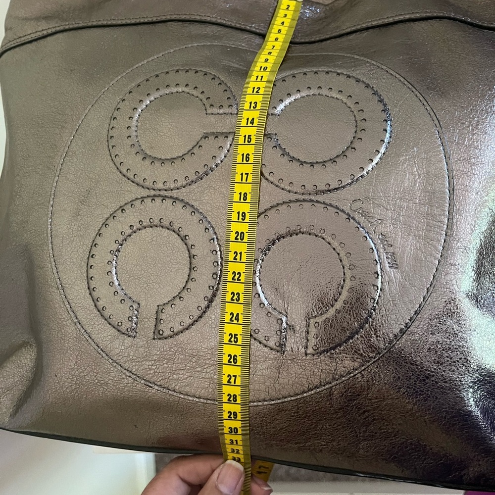 Coach Metallic Brown Tote Bag, used in good condition - Picture 7 of 9